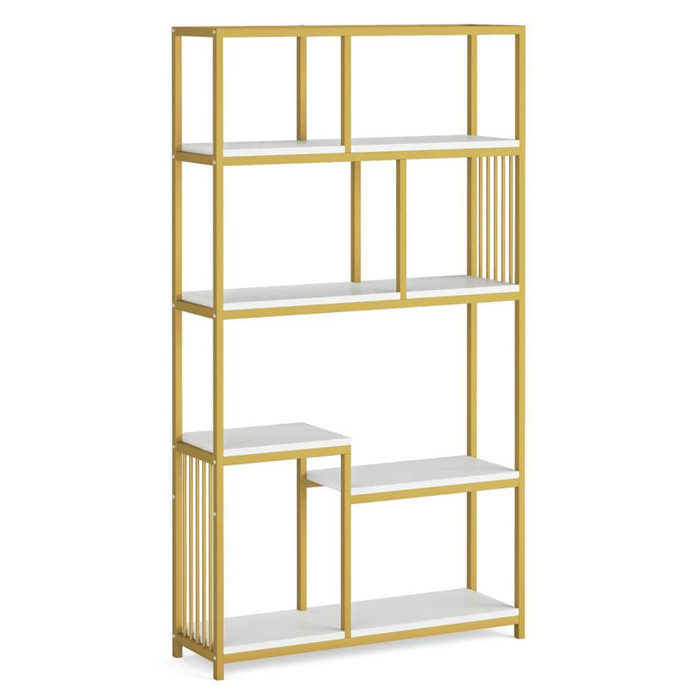 アウトドア その他 Tribesigns Earlimart 71 in. Gold Engineered Wood and Metal 7-Shelf Etagere  Bookcase with Gold Sturdy Metal Frame TJHD-QP-1521 - The Home Depot