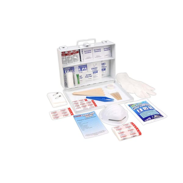 Rapid Care 166-Piece 25 Person OSHA/ANSI Metal First Aid Kit