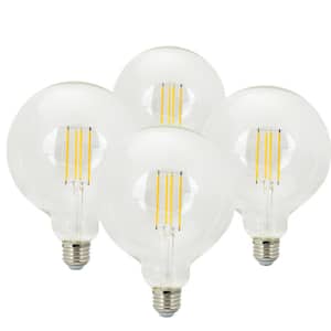 100-Watt Equivalent G40 Dimmable Medium E26 LED Light Bulb Amber Light 2200K (4-Pack)
