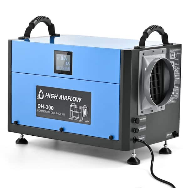 Unbranded 190 pt. 9000 sq.ft. Crawl Space Dehumidifier with Drain Hose, Dehumidifier for Home and Basement,Timer on/off,in Blue