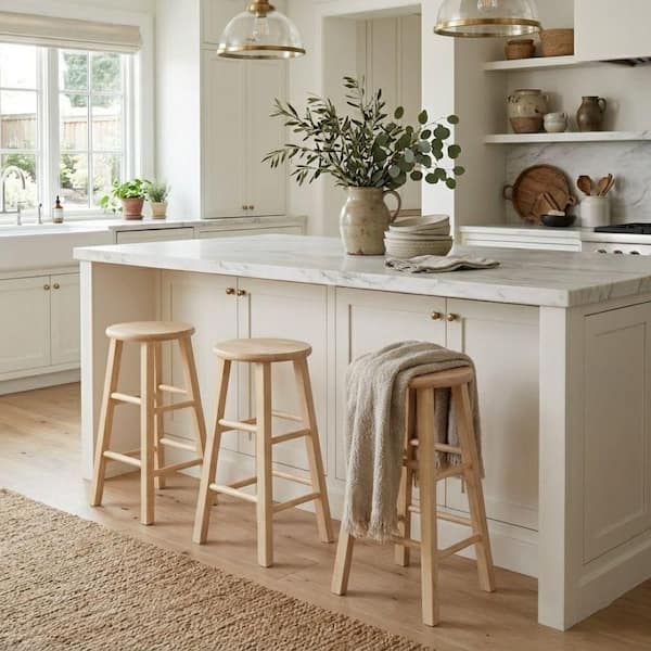 24 in. Unfinished Wood Counter Stool