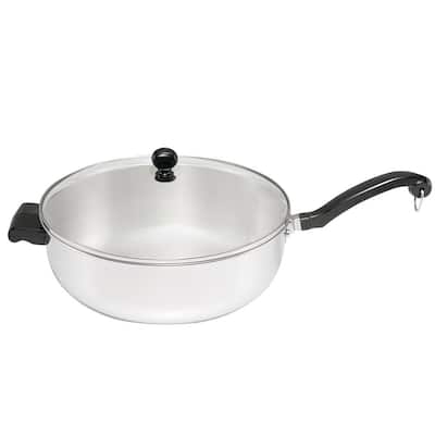 Classic Series 12 in. Stainless Steel Skillet with Glass Lid