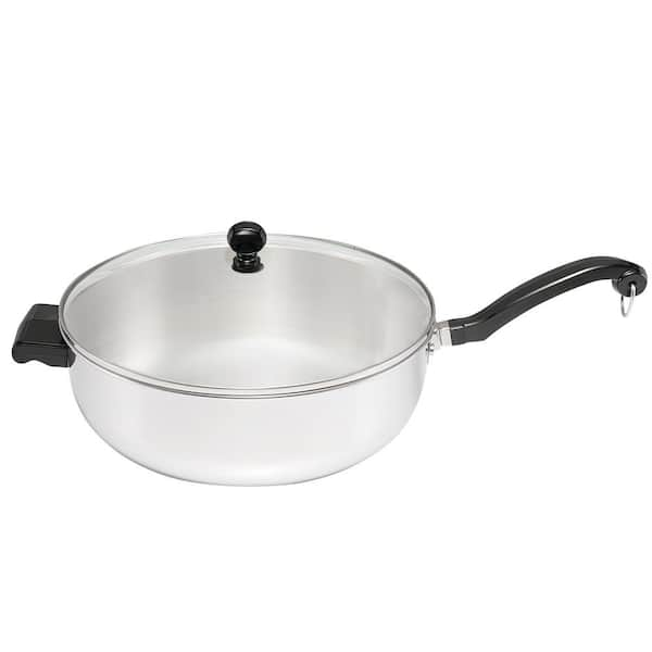 Farberware Classic Series 12 in. Stainless Steel Skillet with Glass Lid ...