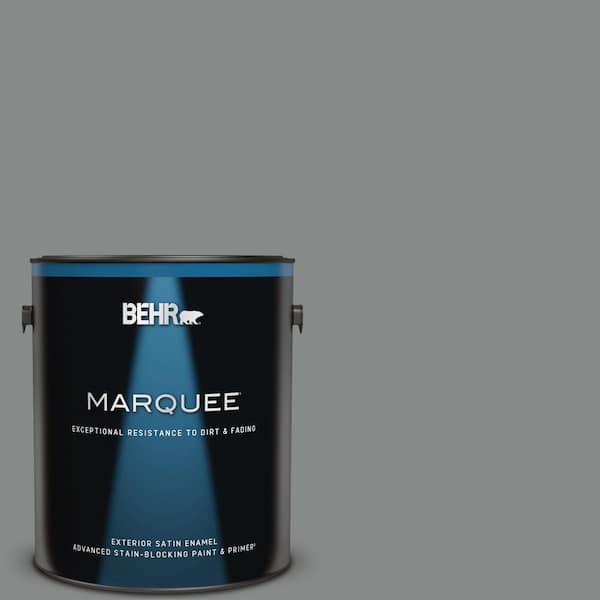 BEHR MARQUEE 1 gal. #MQ4-21 Caicos Turquoise One-Coat Hide Satin Enamel Interior Paint & Primer