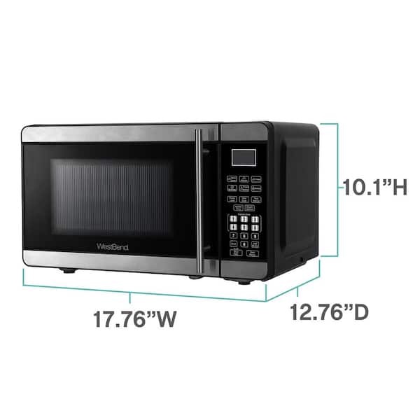 West Bend 0.7 Cu. Ft. 700 Watt Compact Kitchen Countertop Microwave Oven,  Black, 1 Piece - Fred Meyer