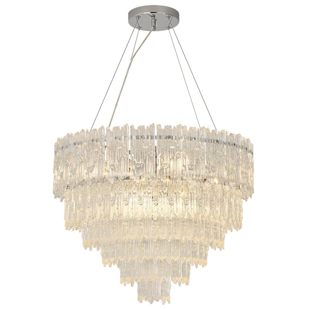 8-Light Elegant Handmade Glass Chandelier for Dining Room, Living Room, Bedroom Glam Crystal Pendant Light price history on PriceWatchPro