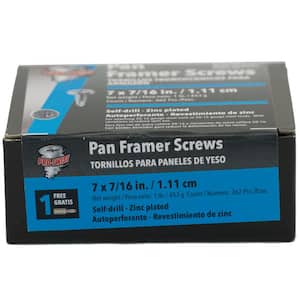 #7 x 7/16 in. Phillips Pan-Head Self-Drilling Screws (1 lb. Pack)