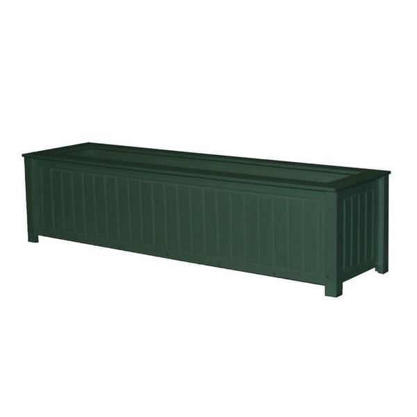 Eagle One North Hampton 48 in. x 12 in. Green Recycled Plastic Commercial Grade Planter Box