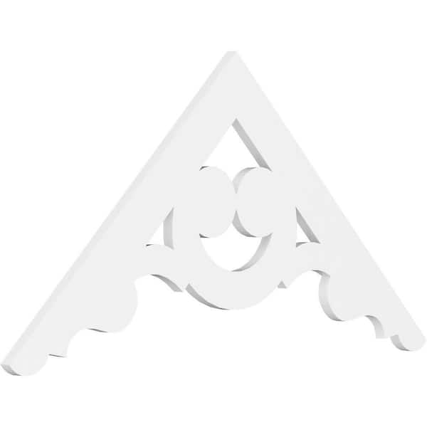 Ekena Millwork Robin 1 in. D x 24 in. W x 48 in. L Signature Urethane Gable Pediment