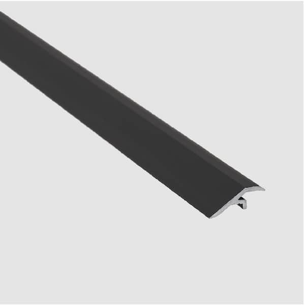 EMAC Novonivel Mini Matt Black 1/4 in x 8-1/2 in Aluminium Tile Edging trim