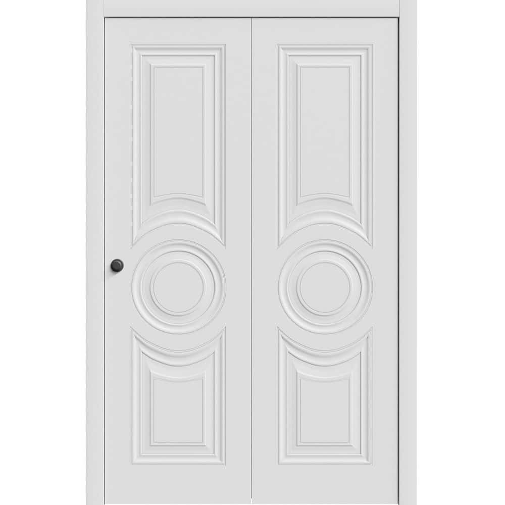 7801 64 in. x 84 in. Sold Core White Color Wood Bi-fold Door with Hardware price history on PriceWatchPro