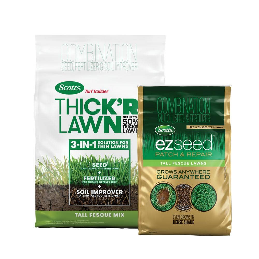 Scotts Turf Builder THICK'R LAWN and EZ Seed Patch & Repair for 
