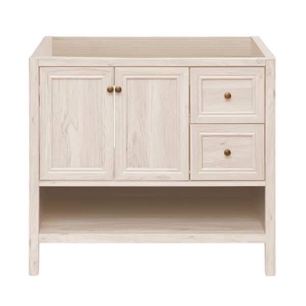 Swiss Madison Chateau 36 in. Freestanding Bathroom Vanity Cabinet without Top in White Oak