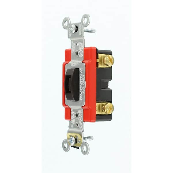 Leviton 1221-2WL SP Key Switch White 20 Amp 120/277 Volt 