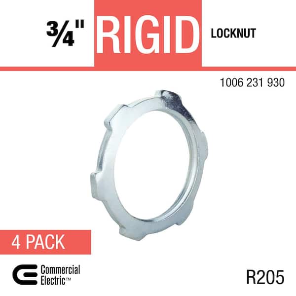 Halex 1 In. Rigid Conduit Locknut (2-Pack) 96193 - The Home Depot