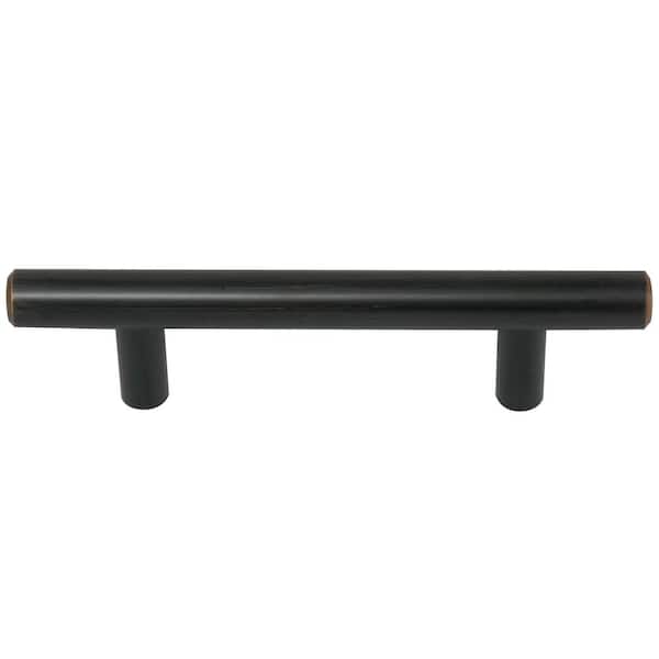Melrose 4 in. Center-to-Center Oil Rubbed Bronze Bar Pull Cabinet Pull (10-Pack)