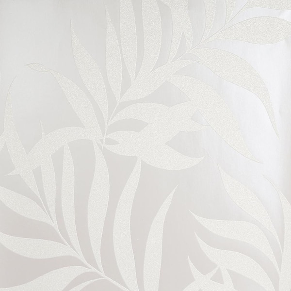Unbranded Amazonian Leaf Pearl Strippable Removable Wallpaper