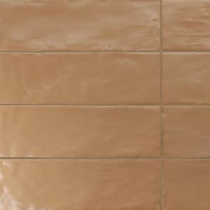Amagansett Terracotta 2.55 in. x 7.87 in. Mixed Finish Ceramic Wall Tile (5.38 Sq. Ft./Case)