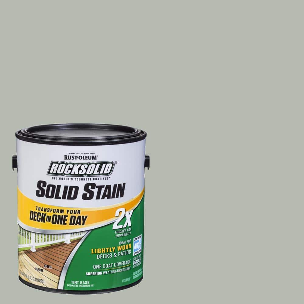 Rust-Oleum 319747 RockSolid 2x Solid Stain 1 Gallon Charleston Green