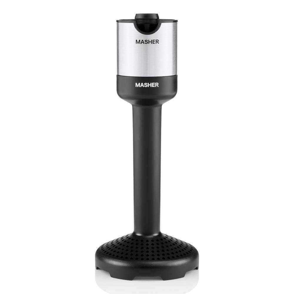 Cordless Black Stainless Steel Variable Speed Immersion Blender Set