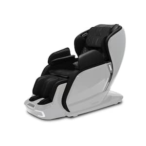 LM6800T Black/White 3D+Alpha Fully Assembled Zero Gravity SL-Track Massage Chair, 24 Auto Programs, Auto Leg Extension