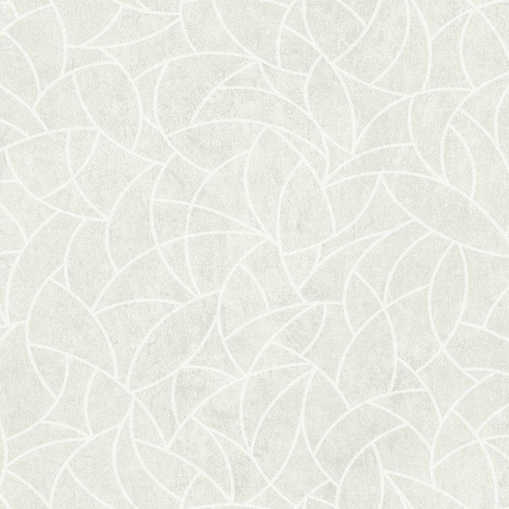 RoomMates White Cream Modern Crescent Moon Peel and Stick Wallpaper