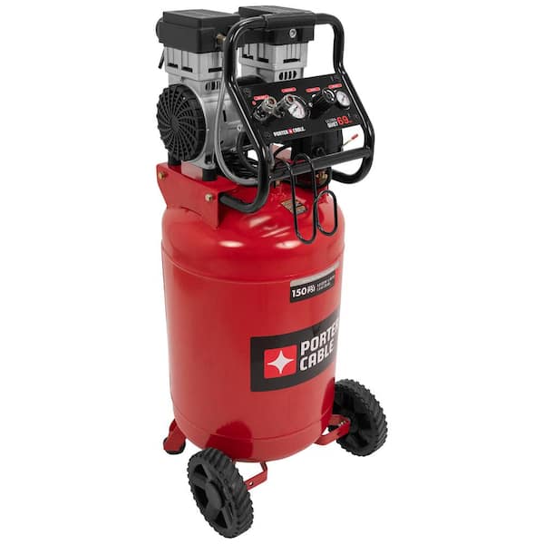 Porter-Cable - 20 Gal. Quiet Oil Free Portable Vertical Electric Air Compressor