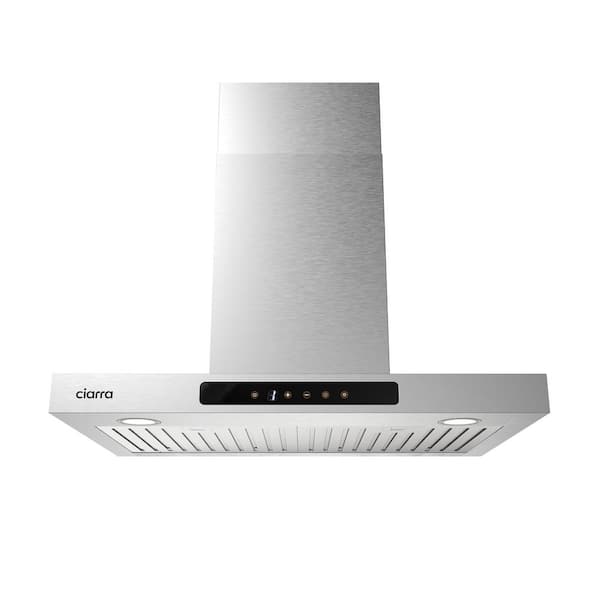 JEREMY CASS 30 in. 450 CFM Vent Wall Mount Range Hood in Stainless Steel