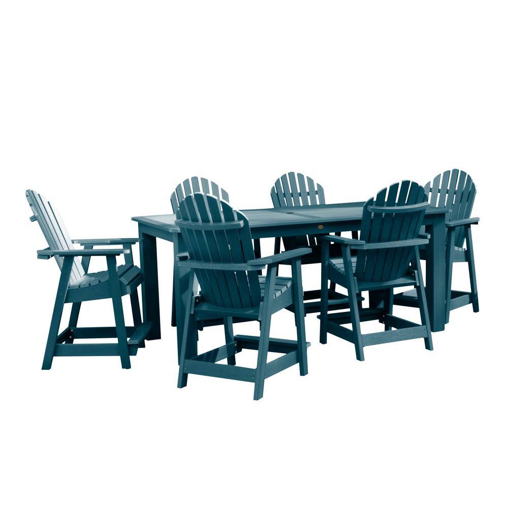 Highwood Hamilton Nantucket Blue 7Piece Recycled Plastic Rectangular