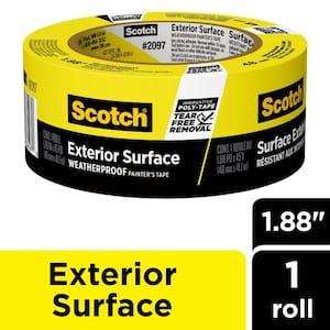 1.88 In. x 45 Yds. Exterior Surface Weatherproof Yellow Painter's Tape (1 Roll)