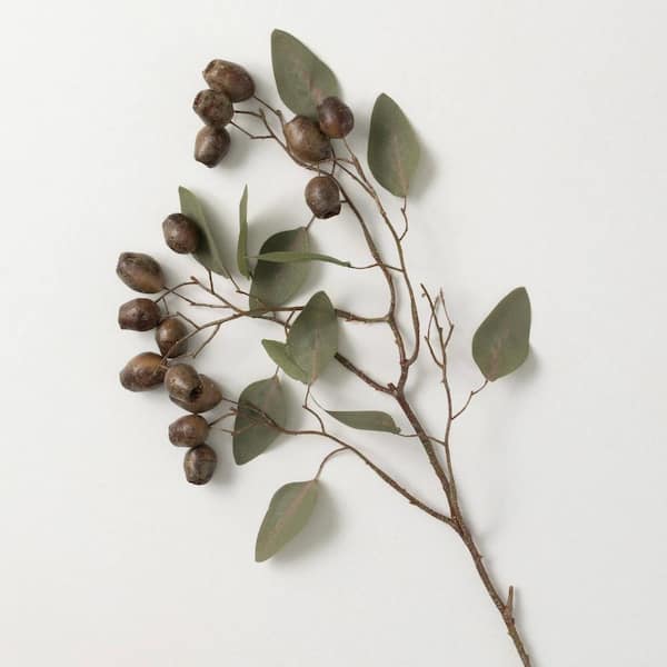 SULLIVANS 27 in. Artificial Seeded Eucalyptus Spray