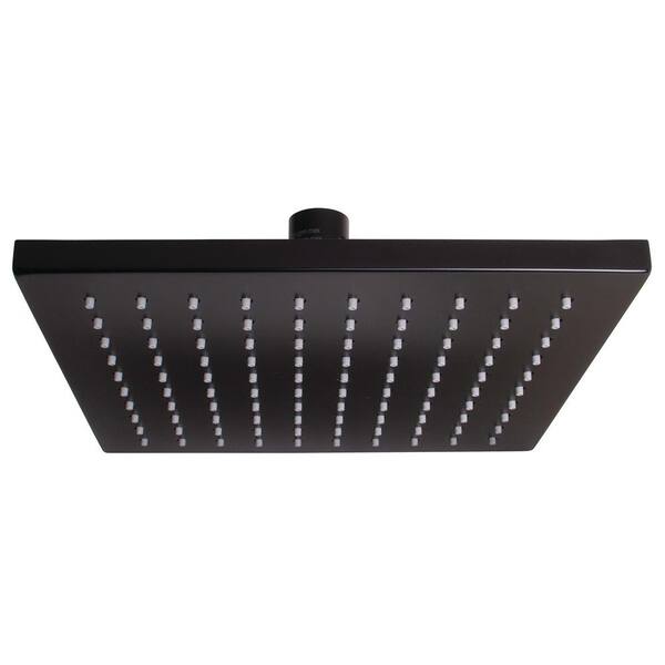 1-Spray 8 in. Single Ceiling MountHigh Pressure Fixed Rain Shower Head in Matte Black 1-Spray 8 in. Single Ceiling MountHigh Pressure Fixed Rain Shower Head in Matte Black