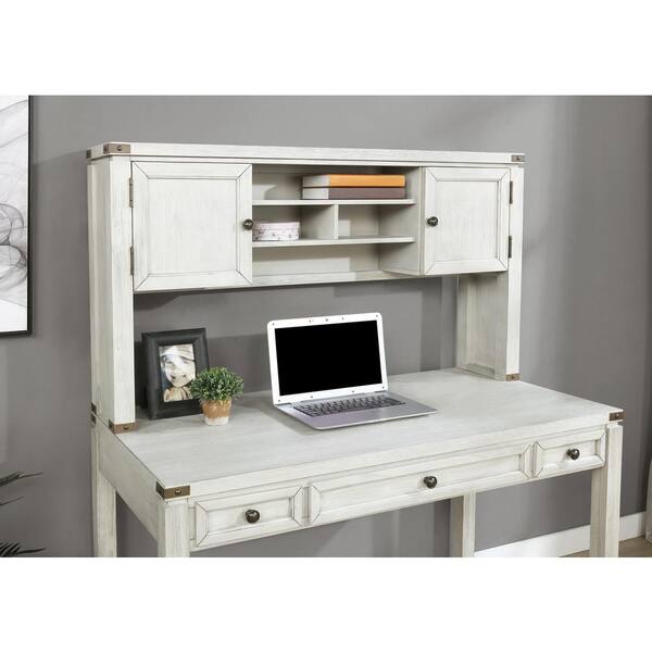 Baton Rouge Engineered Wood Sit-to-Stand L-Desk in Champagne Oak Finish