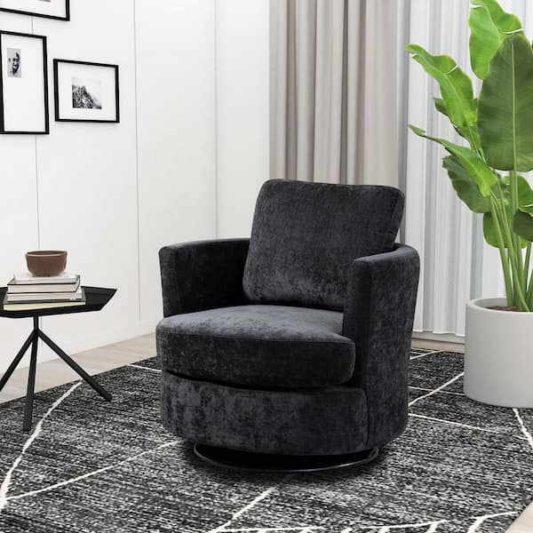 black swivel sofa chair