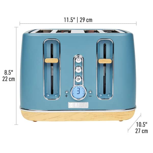 4-Slice Toaster Cover Bread Toaster Appliance Dust-proof Cover, Fits Most  Standard 4 Slice Toasters, Machine Washable, Blue