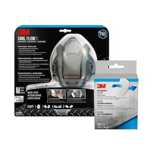 3M OV AG P100 Professional Multi-Purpose Respirator in Black with Drop Down  63023DHA1-C - The Home Depot