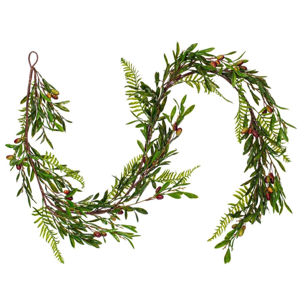 22 in Green Artificial Olive Garland Plants