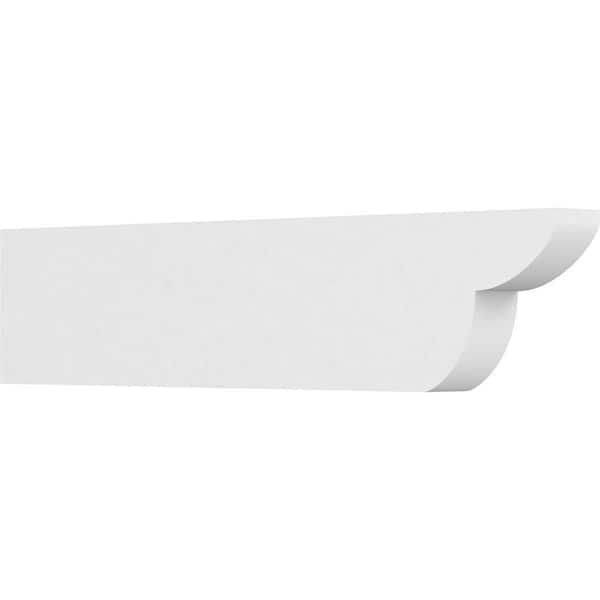 Ekena Millwork 3 in. x 8 in. x 36 in. Standard Crestline Architectural Grade PVC Rafter Tail Brace