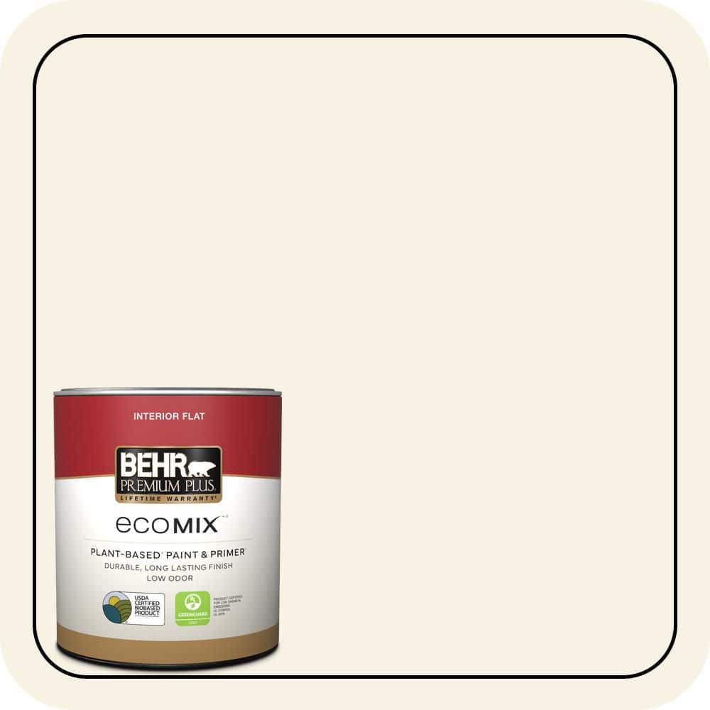 1 qt. #YL-W09 Spun Cotton Flat EcoMix Plant-Based Interior Paint & Primer price history on PriceWatchPro