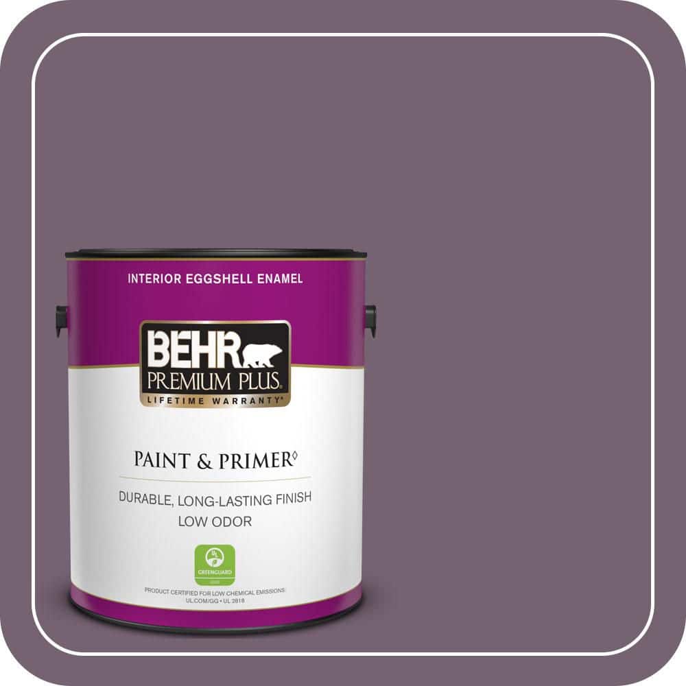 1 gal. #680F-6 Shy Violet Eggshell Enamel Low Odor Interior Paint & Primer price history on PriceWatchPro