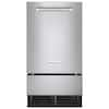 KitchenAid 18 in. 35 lb. Built-In Ice Maker in PrintShield Stainless ...