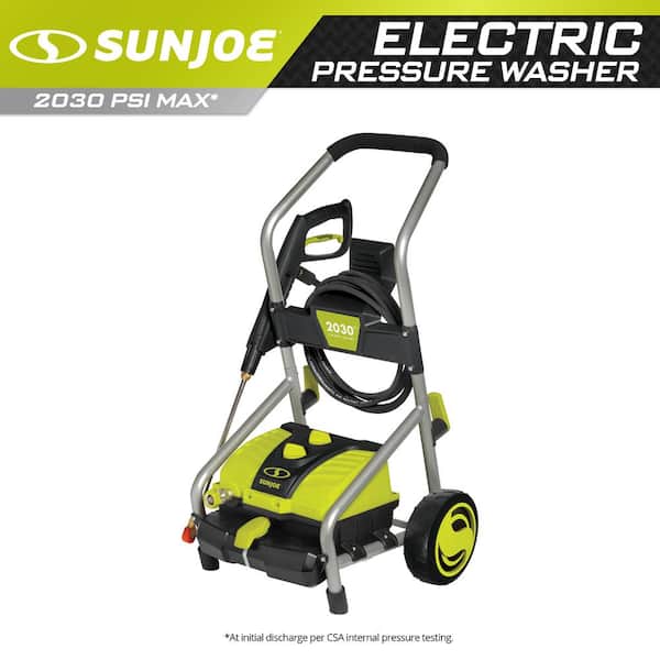 Sun Joe 2030 PSI 1.76 GPM 14.5 Amp Cold Water Electric Pressure Washer with Pressure-Select Technology