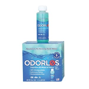 Odorlos Holding Tank Treatment - 4 oz. Bottles, Pack of 9