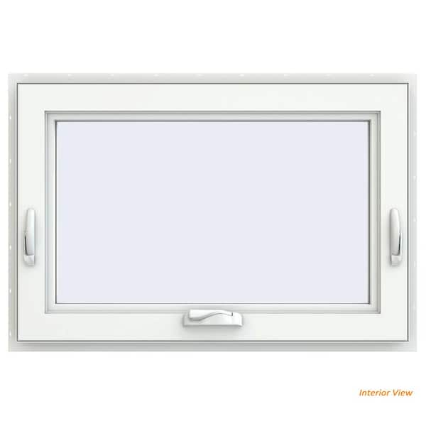 White JELD-WEN 35.5 in V-4500 Series Awning Vinyl Window x 23.5 in