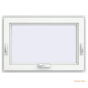 35.5 in. x 23.5 in. V-4500 Series White Vinyl Awning Window with Fiberglass Mesh Screen