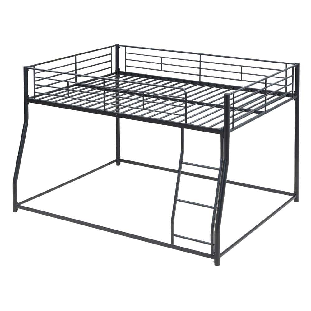 Black Full XL over Queen Bunk Bed with Inclined Ladder and Durable Steel Frame durable construction price history on PriceWatchPro