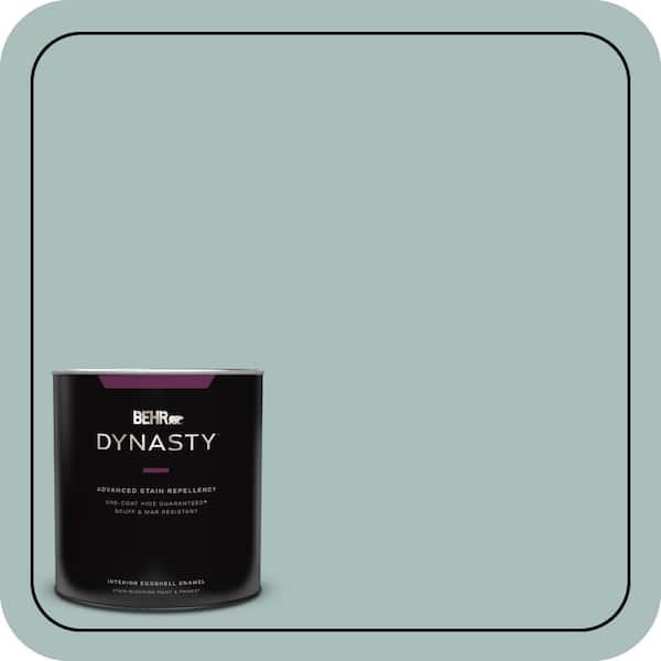 BEHR DYNASTY 1 qt. #QE-43 Water Surface Eggshell Enamel Interior Stain-Blocking Paint and Primer