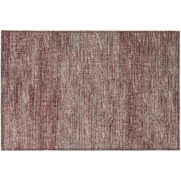 Marston Red 1 ft. 8 in. x 2 ft. 6 in. Geometric Indoor/Outdoor Area Rug
