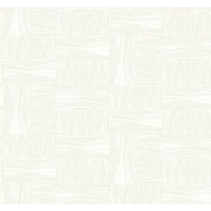 Ivory Wicker Dot Matte Non-pasted Non-Woven Paper Wallpaper
