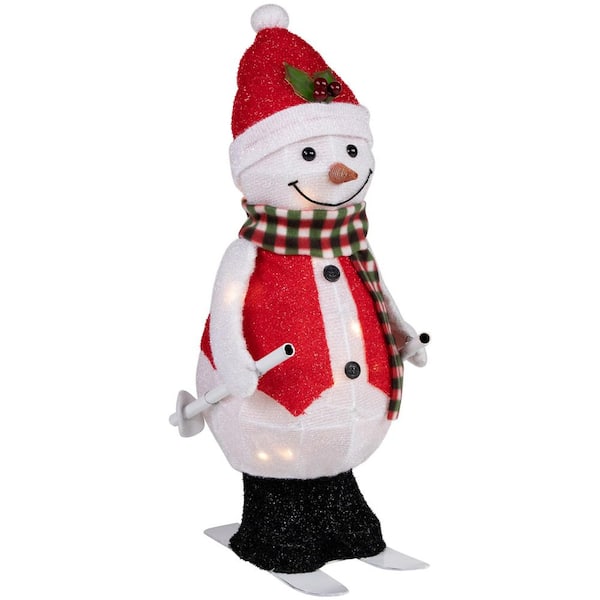 Northlight LED Lighted Animated Skiing Snowman Outdoor Christmas